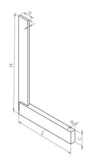 Угольник гибкий Kinex - размеры