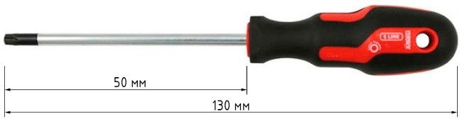 Отвертка TORX TХ6х50 мм Narex S line Profi 839506 - размеры