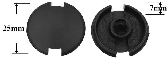 Автомобильная крепежная вставка-заглушка AS-1365 - схема