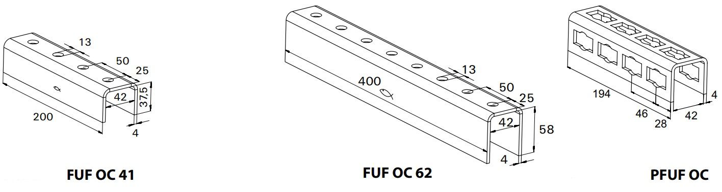 Соединитель для профиля FUS Fischer FUF OC-схема