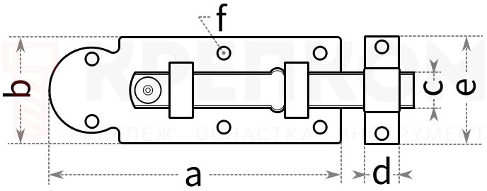 Оконная задвижка - схема, чертеж