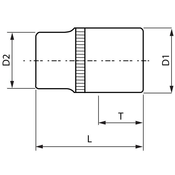 Торцевая головка 1/4" Ombra, схема