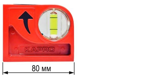 Уровень строительный 80 мм KAPRO CYCLOPS 846 - Размер