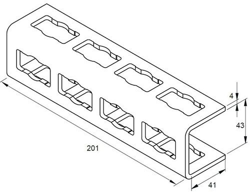 Соединитель продольный Fischer PUCC 540567, горячий цинк