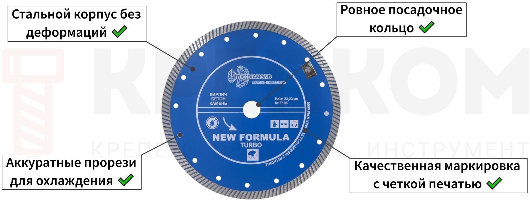 Критерии качественного диска для болгарки - фото-схема