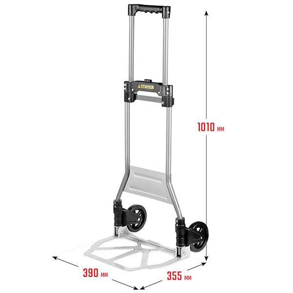 Тележка хозяйственная складная PROTruck Stayer - размеры
