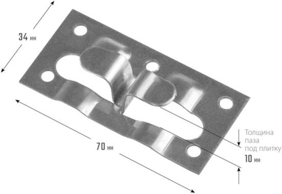 Кляймер ЗУБР - размеры