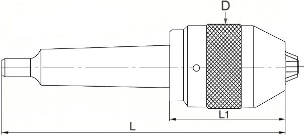 Патрон самозажимной высокоточный конус Морзе - схема