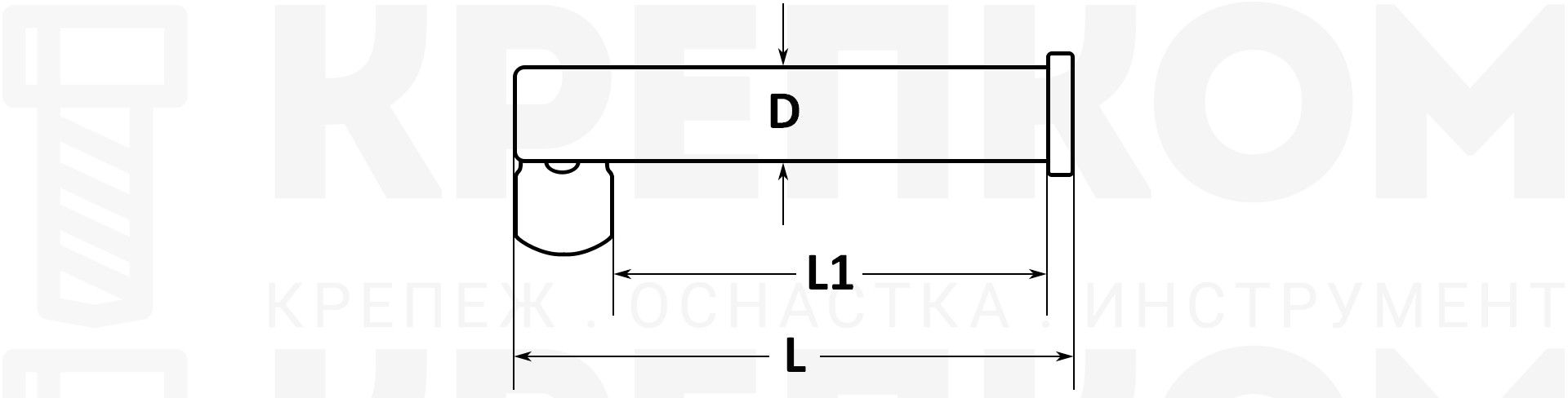 Палец такелажный с выкидным флажком 8356 схема