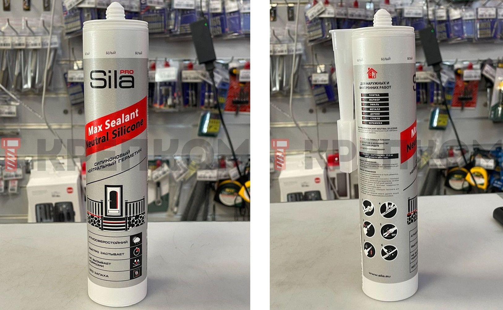 Герметик силиконовый нейтральный Max Sealant Neutral Silicone Sila Pro - фото