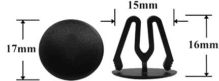 Автомобильная крепежная вставка-заглушка AS-1126 - схема