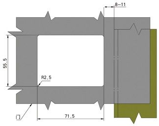 Замок внутренний с защелкой N67C - установка, монтаж