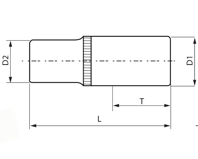 Торцевые глубокие головки 1/2", 1/4" Ombra, схема