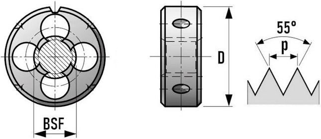 Плашка BSF - схема