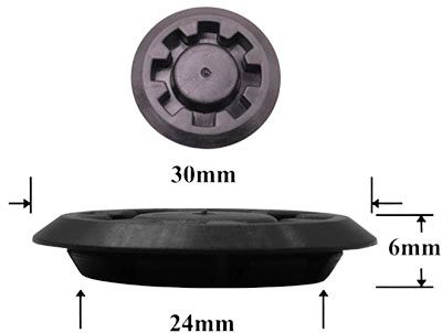 Автомобильная крепежная вставка-заглушка AS-1041 - схема