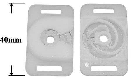 Клипса автомобильная крепежная фигурная AS-1416-В - схема