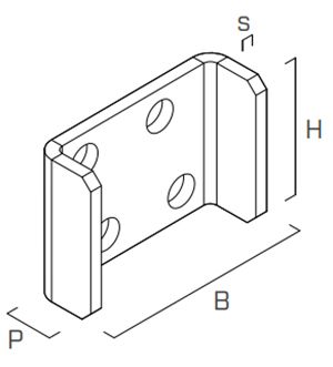 Пластина 41х28,5х13 Lock Stop Holz Technic LOCKSTOP35 - схема