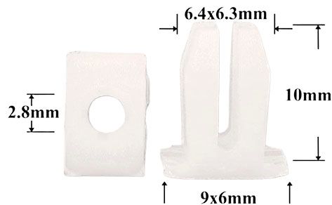 Вставка автомобильная под саморез AS-024 - схема