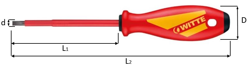 Отвертка SL Witte VDE - схема