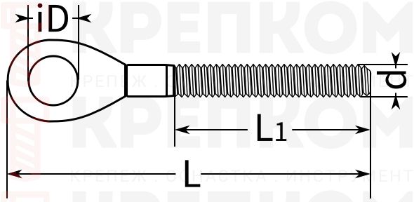 Ухо плоское ESS арт. 8454 - чертеж, схема