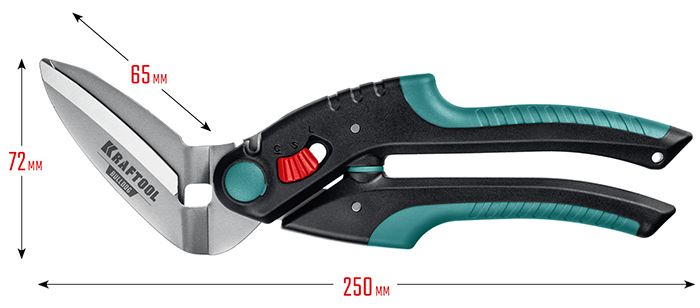 Ножницы технические 250 мм Bulldog Kraftool 23203 - размеры
