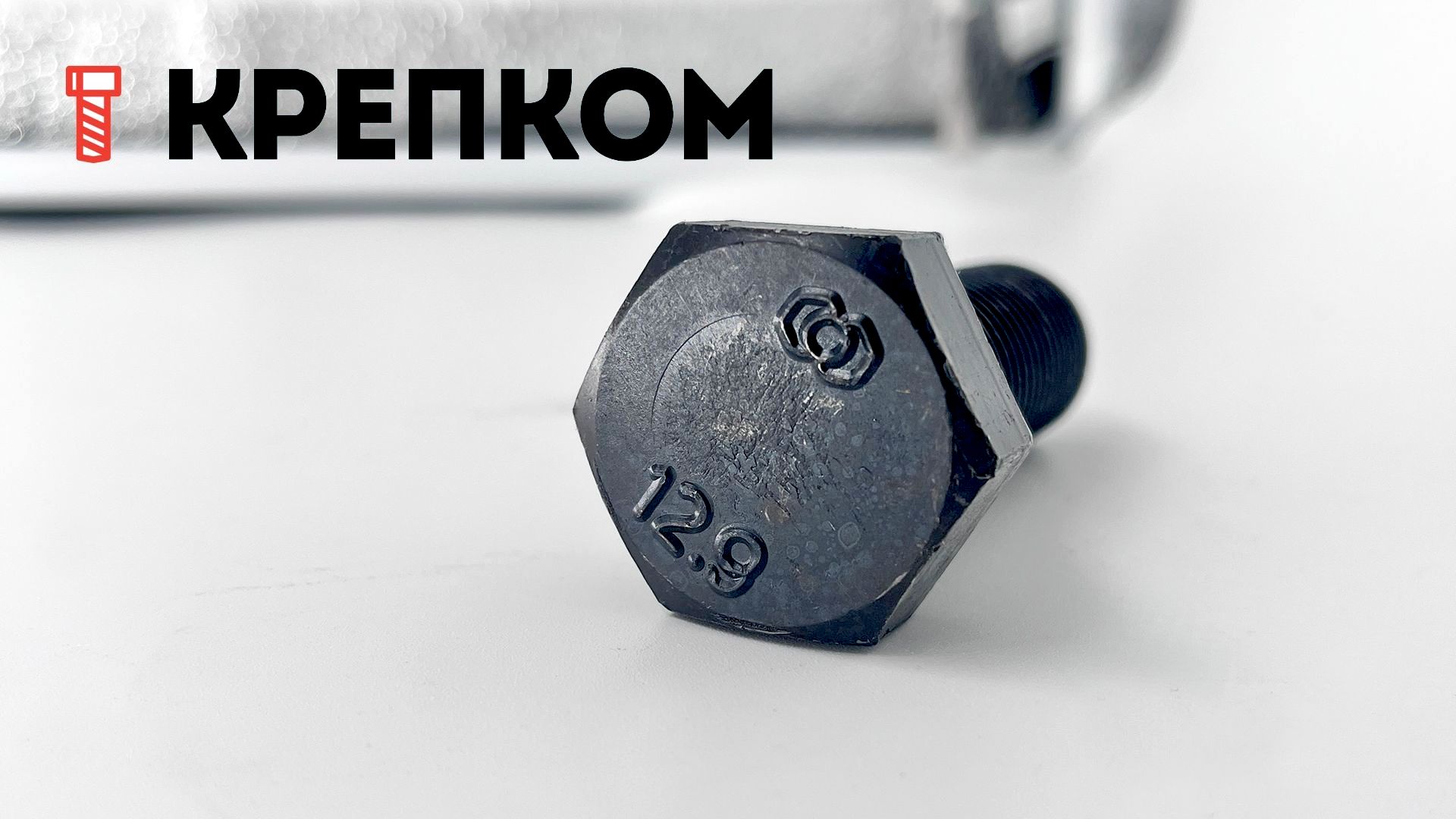 Болт шестигранный с полной резьбой DIN 933, высокопрочный 12.9 Reyher, оксидированный - фото