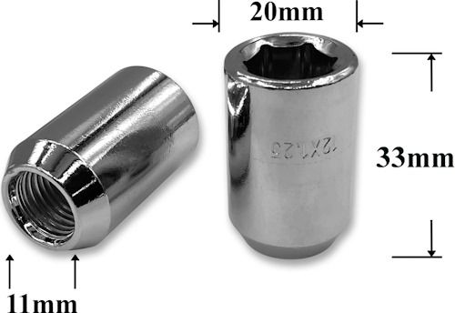 Гайка колесная размеры