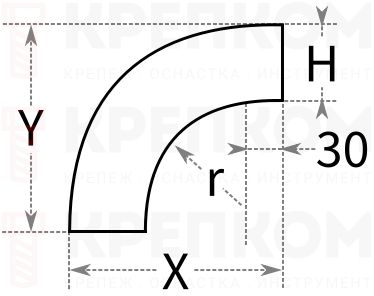 Уголок вертикальный внешний DKC 36784 200х50 - схема, чертеж