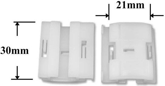 Клипса автомобильная крепежная фигурная AS-1258-В - схема