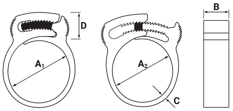 Хомут пластиковый Clip-Track - схема