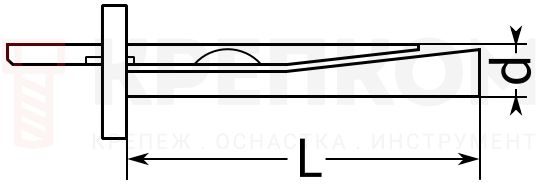 Анкер-клин - схема, чертеж