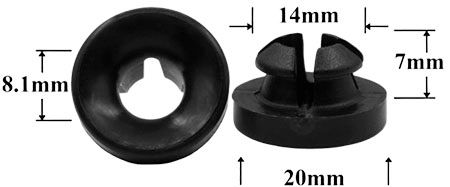 Автомобильная крепежная вставка-заглушка AS-299 - схема