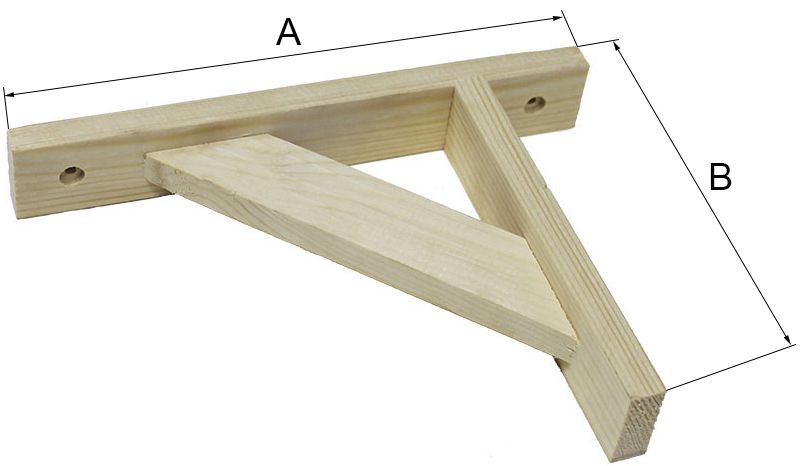Кронштейн 150х200 мм Русский лес ПТ, сосна - схема, чертеж