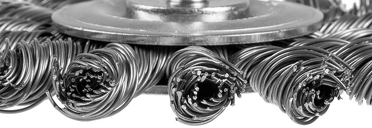 Щетка дисковая жгутированная 75 мм для дрели Профессионал ЗУБР 3522-075 - рабочая часть