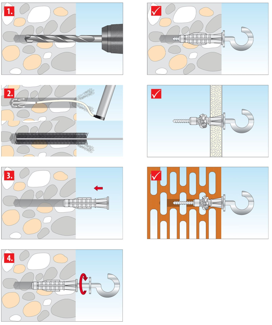 Монтаж Дюбель Pirat Will-S TOX