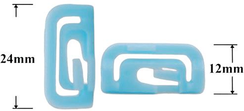 Зажим автомобильный крепежный фигурный AS-055 - размеры