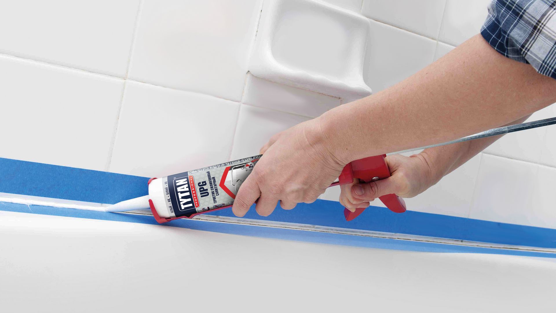 Нанесение герметика - изображение