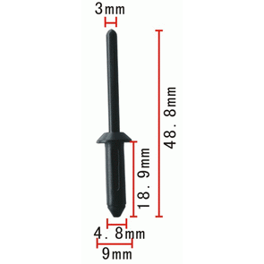 Заклепка автомобильная пластиковая 459 для GM
