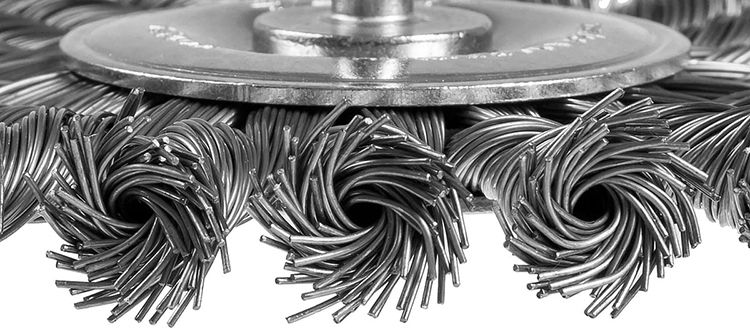 Щетка дисковая жгутированная 100 мм для дрели Профессионал ЗУБР 3522-100 - рабочая часть