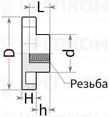 Барашек пластиковый проходной D 30 - схема