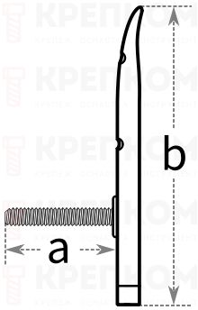 Крючок для колес - схема, чертеж