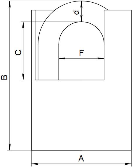 Навесной замок Apecs - схема