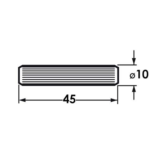 Шкант мебельный 10x45 - размеры