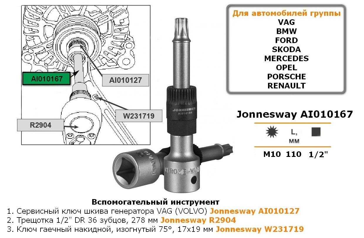 Инструмент Jonnesway