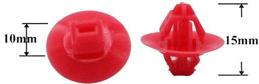 Клипса автомобильная крепежная фигурная AS-1263А - схема