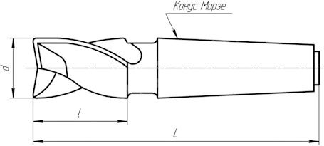 фреза конус морзе схема