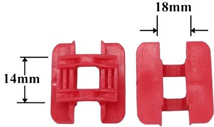 Клипса автомобильная крепежная фигурная AS-1263В - схема