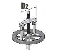 Диапазон внутреннего захвата съёмника