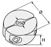 Кольцевой зажим для троса - чертеж