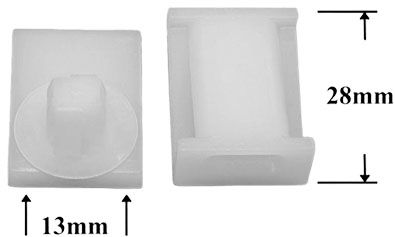 Клипса автомобильная крепежная фигурная AS-1102 - схема